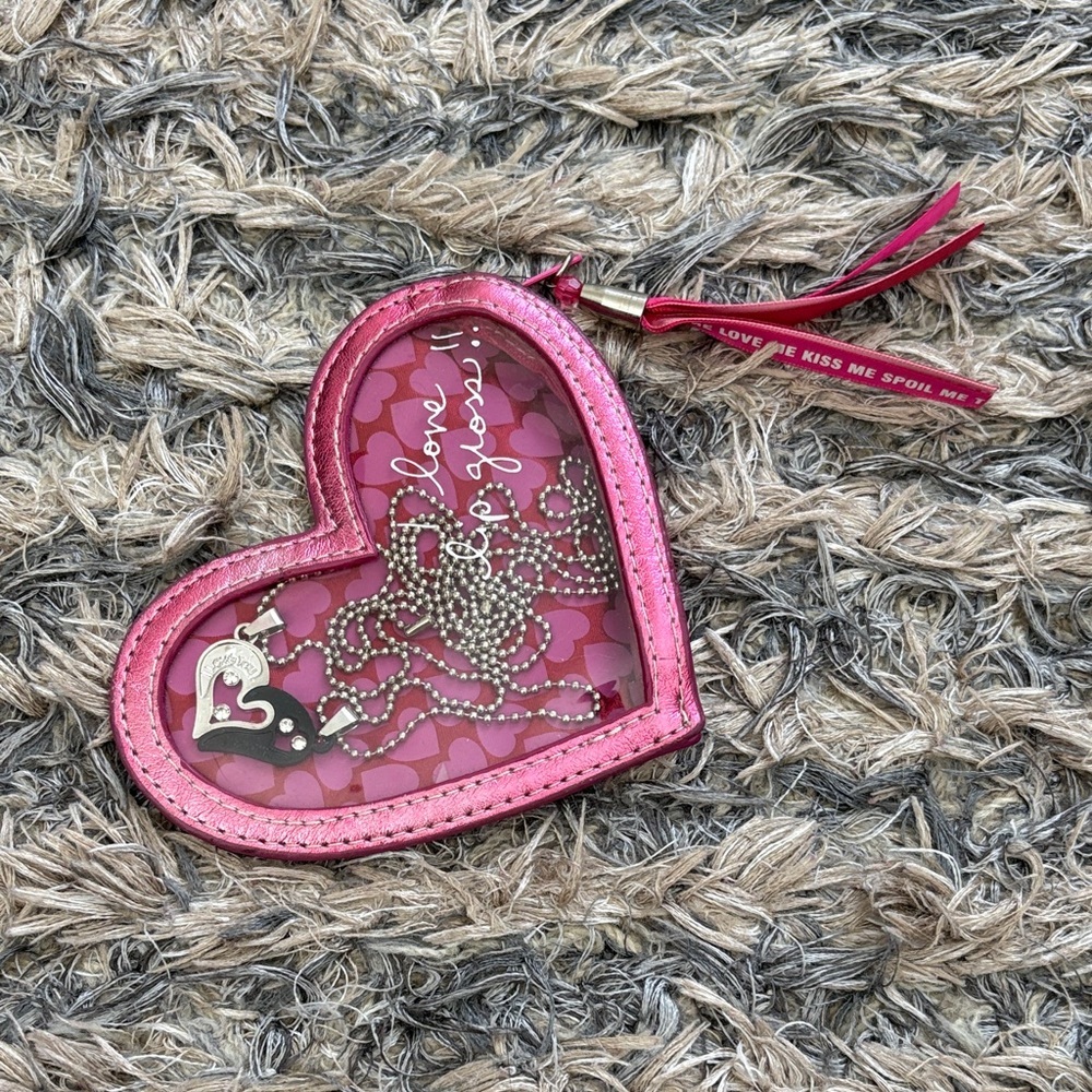 Black & Silver Heart Lovers’ Necklaces Puzzle Pieces Together Forever, Crystals - Picture 2 of 6